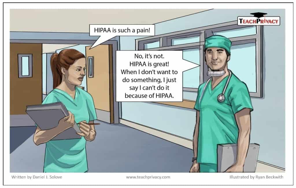 Cartoon HIPAA as an Excuse