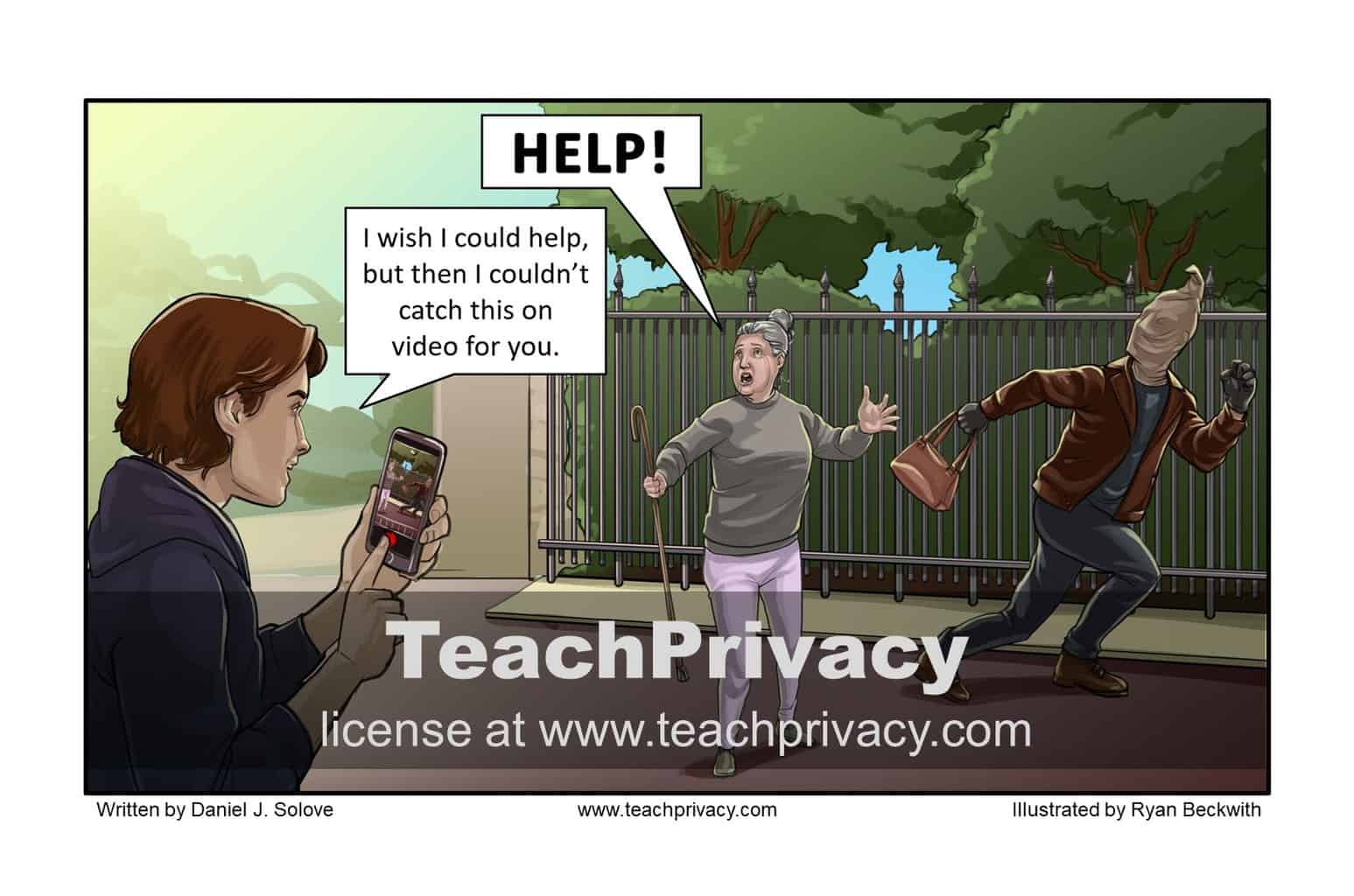 TeachPrivacy Cartoon - Video Recording